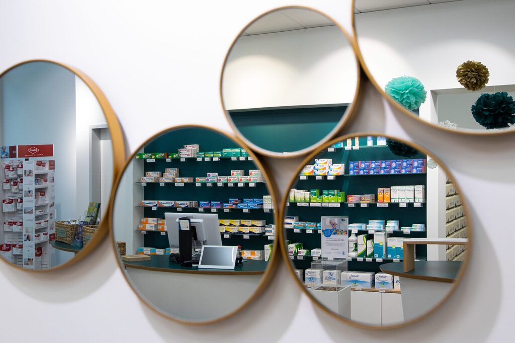 Dekorative Element: Sichtwahl im Spiegel